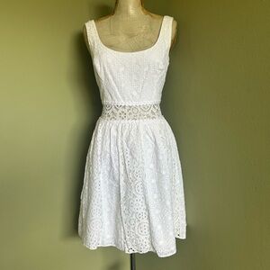 Lilly Pulitzer White Lace Mini Dress